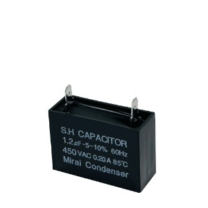 1.2MFD 450 Volt VAC Round Motor Run Type Capacitor Will Run AC Motor and Fan by The Mirai Condenser