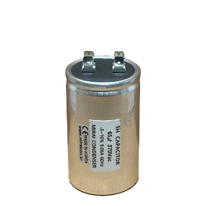 65MFD 370 Volt VAC Round Motor Run Type Capacitor Will Run AC Motor and Fan by The Mirai Condenser